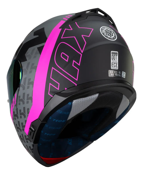Casco Abatible Hax Amatista Wind rosado